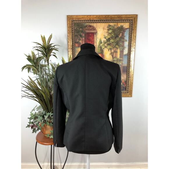 Le Suit Women Blazer 10P Black Lapel Notch Collar 3 Buttons Closure Long Sleeve - Picture 3 of 8